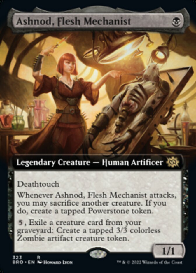 Ashnod, Flesh Mechanist (Extended Art) [The Brothers' War] | Nerdhalla Games