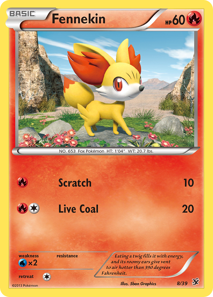 Fennekin (8/39) [XY: Kalos Starter Set] | Nerdhalla Games