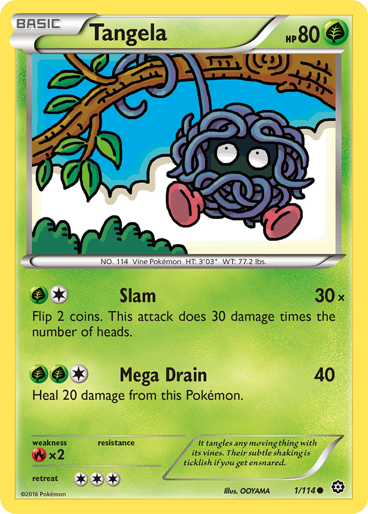 Tangela (1/114) [XY: Steam Siege] | Nerdhalla Games