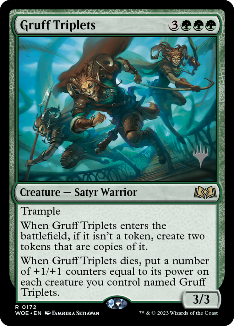 Gruff Triplets (Promo Pack) [Wilds of Eldraine Promos] | Nerdhalla Games