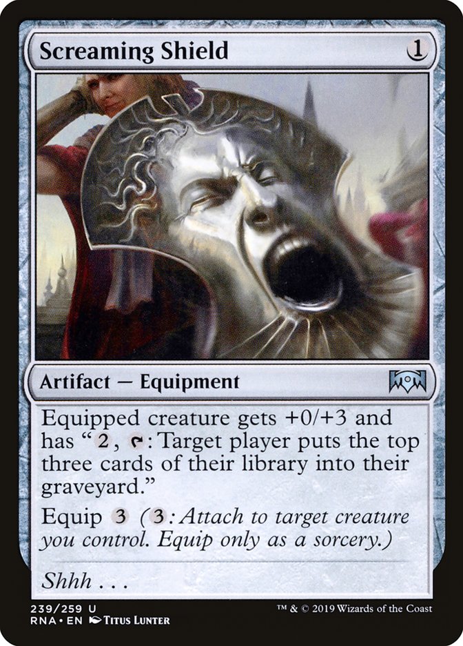 Screaming Shield [Ravnica Allegiance] | Nerdhalla Games