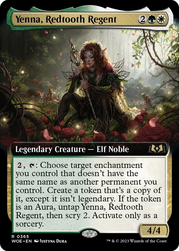 Yenna, Redtooth Regent (Extended Art) [Wilds of Eldraine] | Nerdhalla Games