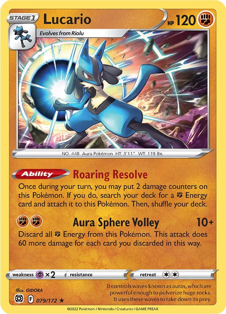 Lucario (079/172) [Sword & Shield: Brilliant Stars] | Nerdhalla Games