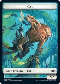 Cat // Copy Double-sided Token [Double Masters Tokens] | Nerdhalla Games