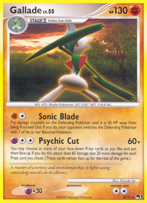 Gallade (2/17) [POP Series 7] | Nerdhalla Games