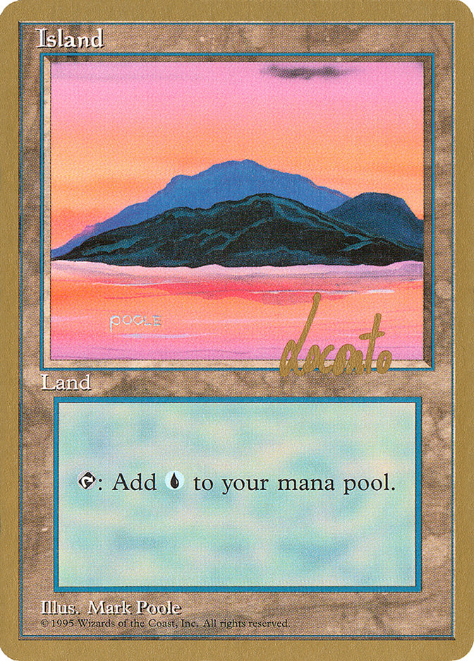 Island (ml369) (Michael Loconto) [Pro Tour Collector Set] | Nerdhalla Games