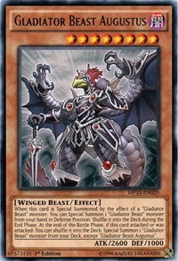 Gladiator Beast Augustus [MP15-EN020] Rare | Nerdhalla Games