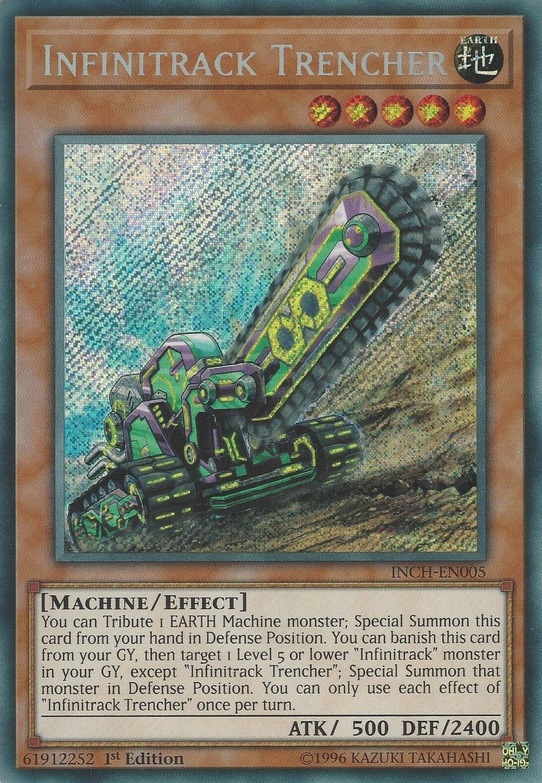 Infinitrack Trencher [INCH-EN005] Secret Rare | Nerdhalla Games