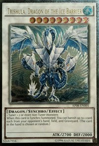 Trishula, Dragon of the Ice Barrier [AP08-EN001] Ultimate Rare | Nerdhalla Games