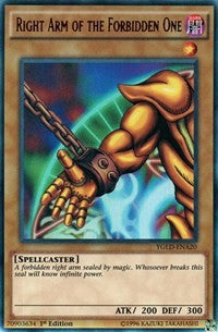 Right Arm of the Forbidden One (A) [YGLD-ENA20] Ultra Rare | Nerdhalla Games