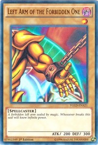 Left Arm of the Forbidden One (A) [YGLD-ENA21] Ultra Rare | Nerdhalla Games