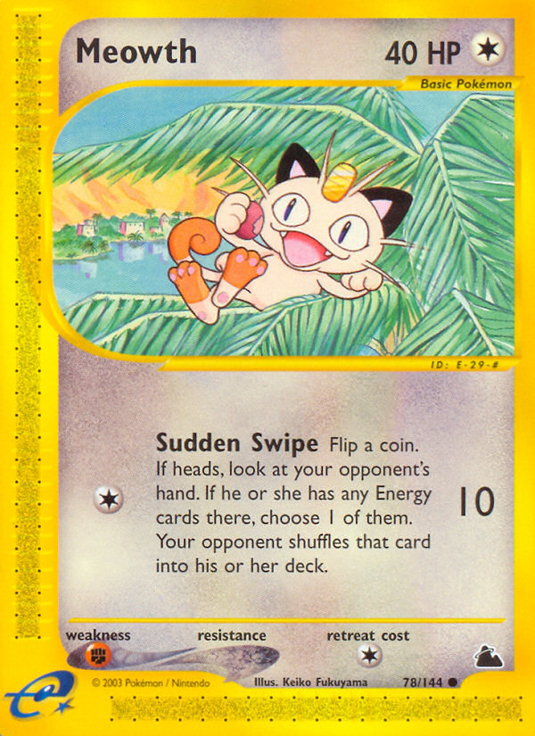 Meowth (78/144) [Skyridge] | Nerdhalla Games