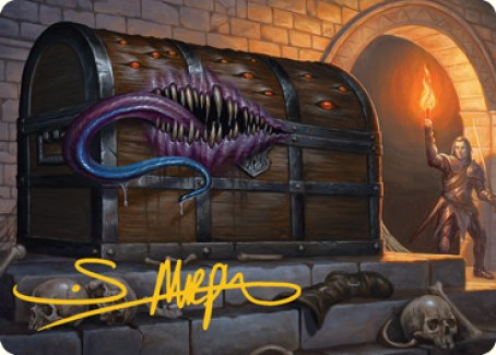 Mimic Art Card (Gold-Stamped Signature) [Dungeons & Dragons: Adventures in the Forgotten Realms Art Series] | Nerdhalla Games