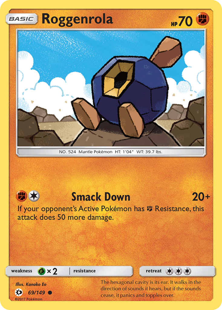 Roggenrola (69/149) [Sun & Moon: Base Set] | Nerdhalla Games