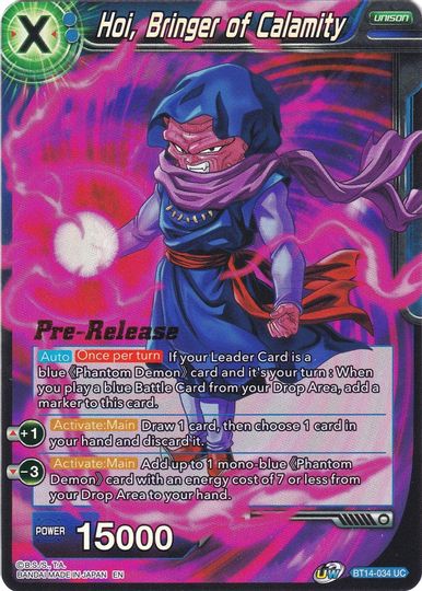 Hoi, Bringer of Calamity (BT14-034) [Cross Spirits Prerelease Promos] | Nerdhalla Games