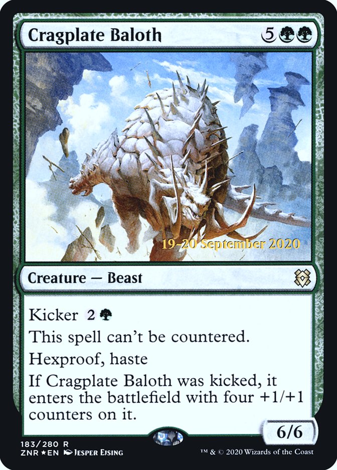 Cragplate Baloth  [Zendikar Rising Prerelease Promos] | Nerdhalla Games