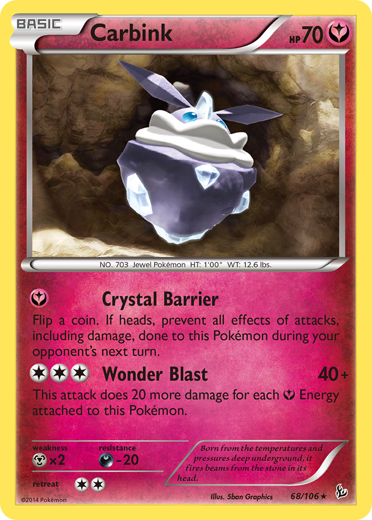 Carbink (68/106) (Theme Deck Exclusive) [XY: Flashfire] | Nerdhalla Games