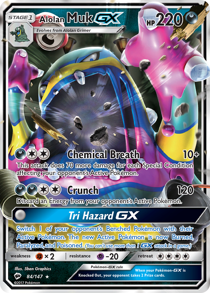 Alolan Muk GX (84/147) [Sun & Moon: Burning Shadows] | Nerdhalla Games