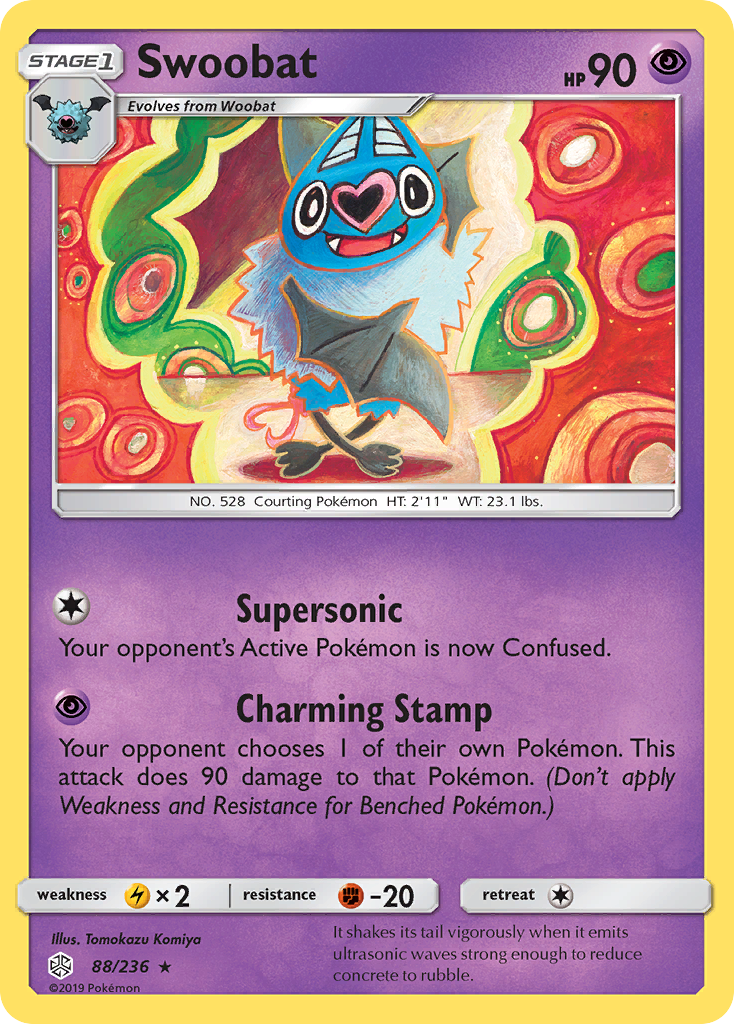 Swoobat (88/236) [Sun & Moon: Cosmic Eclipse] | Nerdhalla Games