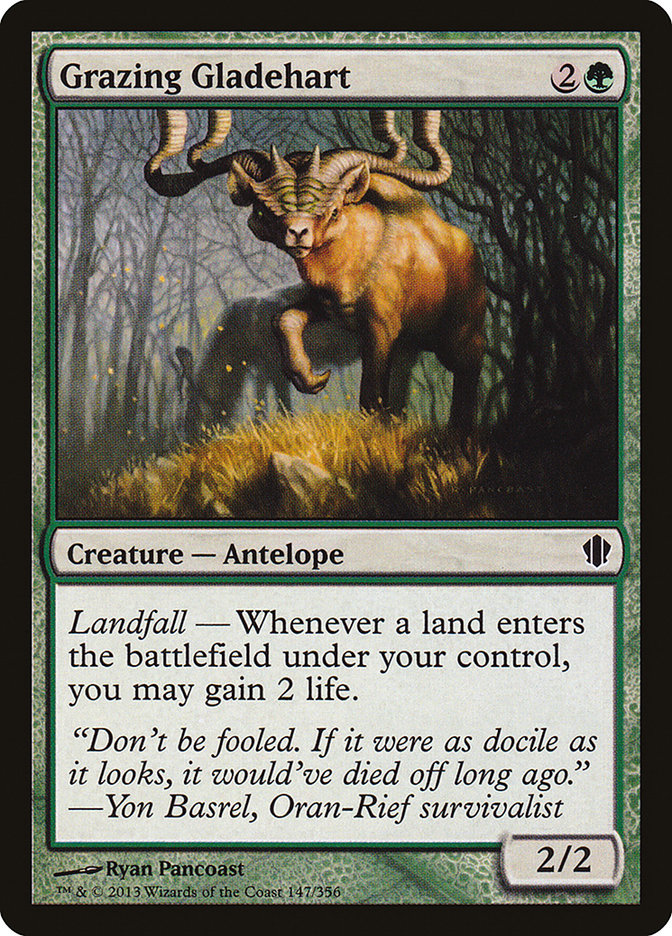 Grazing Gladehart [Commander 2013] | Nerdhalla Games