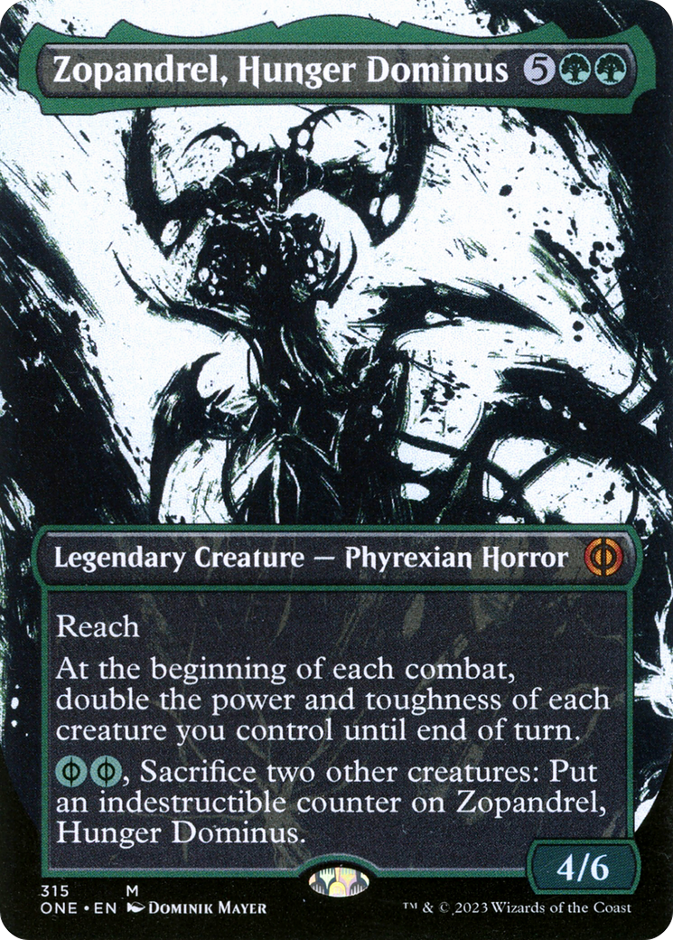 Zopandrel, Hunger Dominus (Borderless Ichor) [Phyrexia: All Will Be One] | Nerdhalla Games