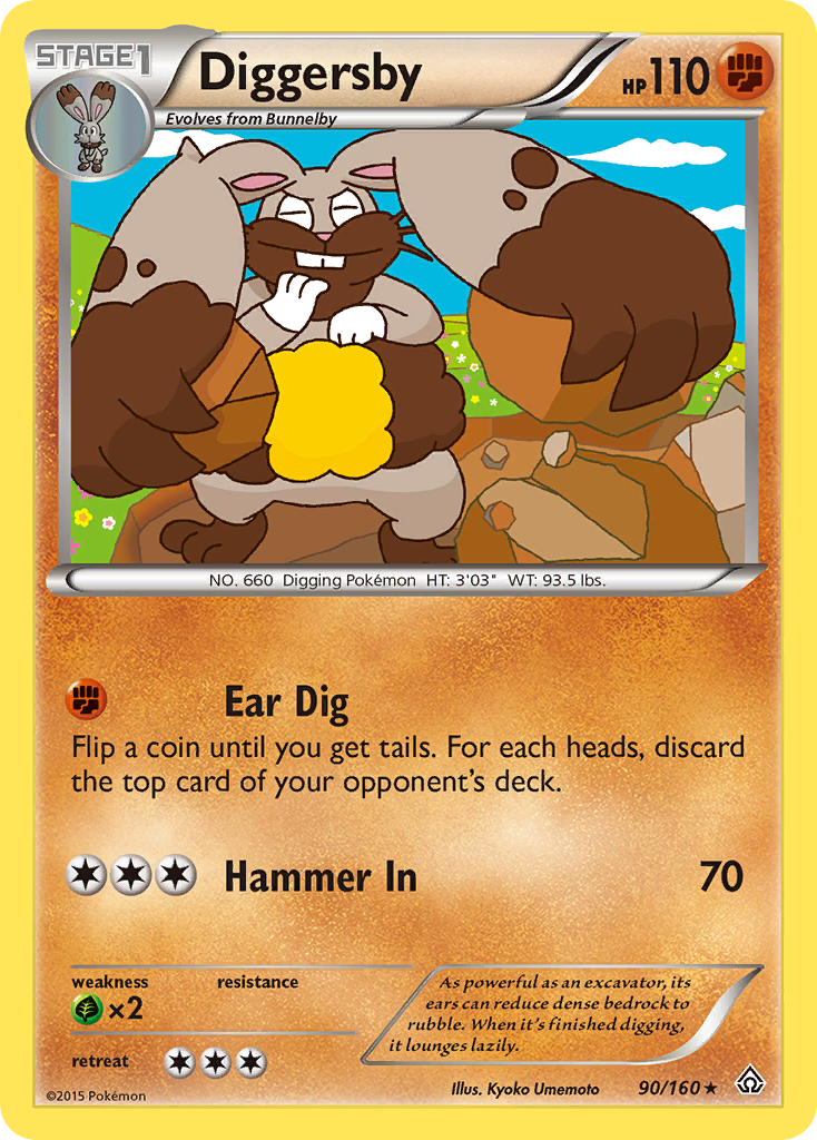 Diggersby (90/160) [XY: Primal Clash] | Nerdhalla Games