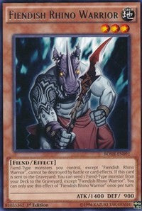 Fiendish Rhino Warrior [BOSH-EN091] Rare | Nerdhalla Games