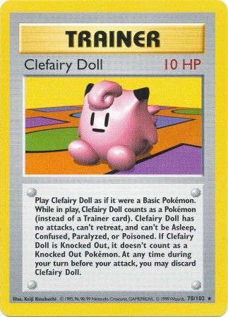 Clefairy Doll (70/102) [Base Set Shadowless Unlimited] | Nerdhalla Games