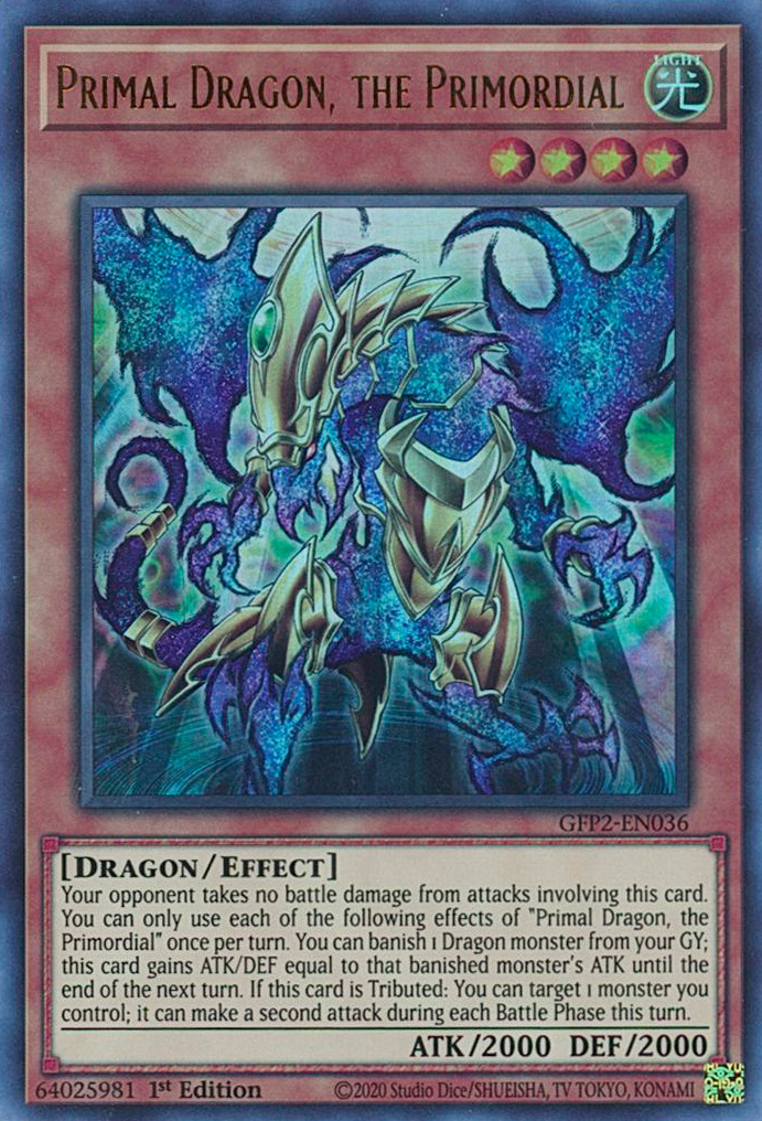 Primal Dragon, the Primordial [GFP2-EN036] Ultra Rare | Nerdhalla Games