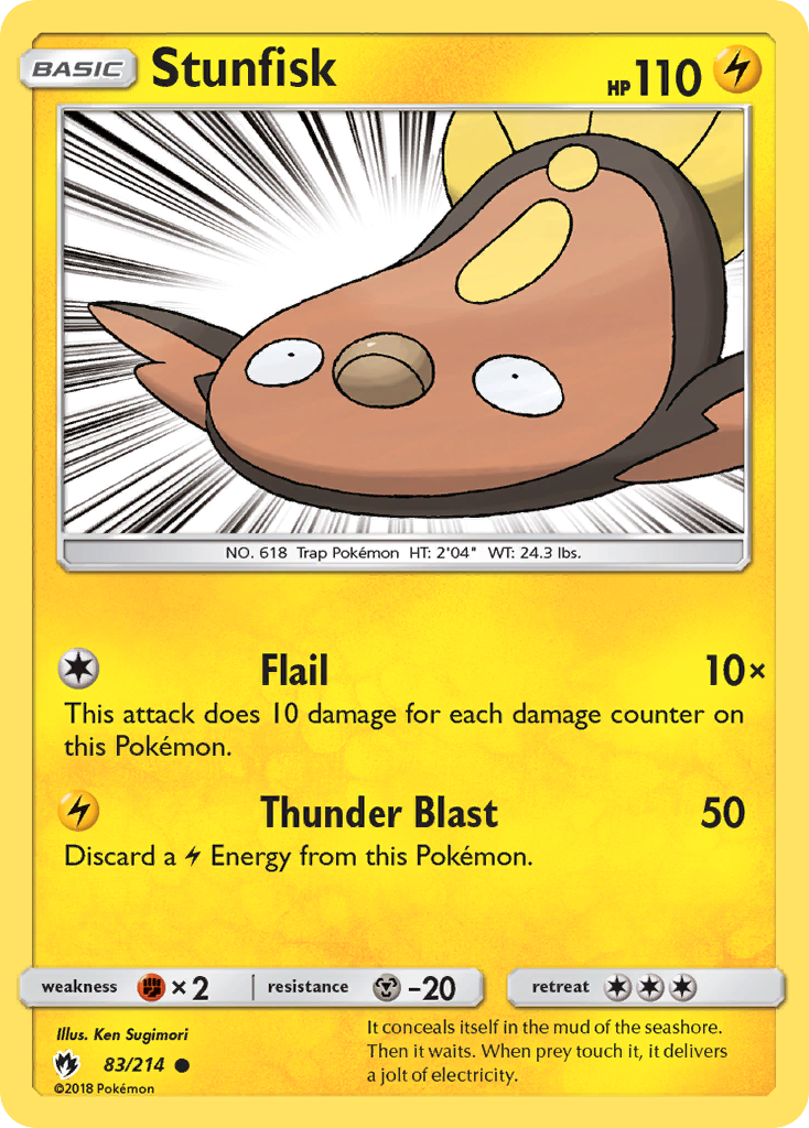 Stunfisk (83/214) [Sun & Moon: Lost Thunder] | Nerdhalla Games