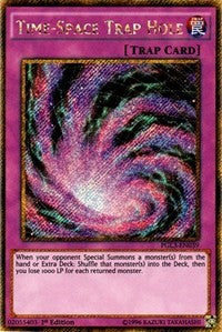 Time-Space Trap Hole [PGL3-EN039] Gold Secret Rare | Nerdhalla Games