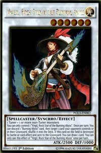 Virgil, Rock Star of the Burning Abyss [PGL3-EN061] Gold Rare | Nerdhalla Games