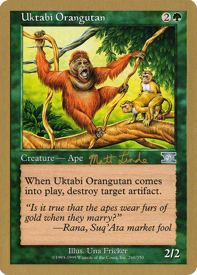 Uktabi Orangutan (Matt Linde) [World Championship Decks 1999] | Nerdhalla Games