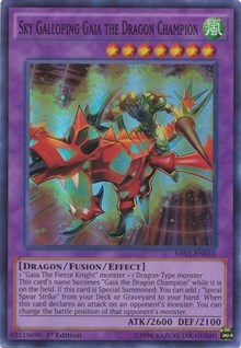 Sky Galloping Gaia the Dragon Champion [MIL1-EN010] Super Rare | Nerdhalla Games