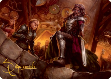 Veteran Dungeoneer Art Card (Gold-Stamped Signature) [Dungeons & Dragons: Adventures in the Forgotten Realms Art Series] | Nerdhalla Games