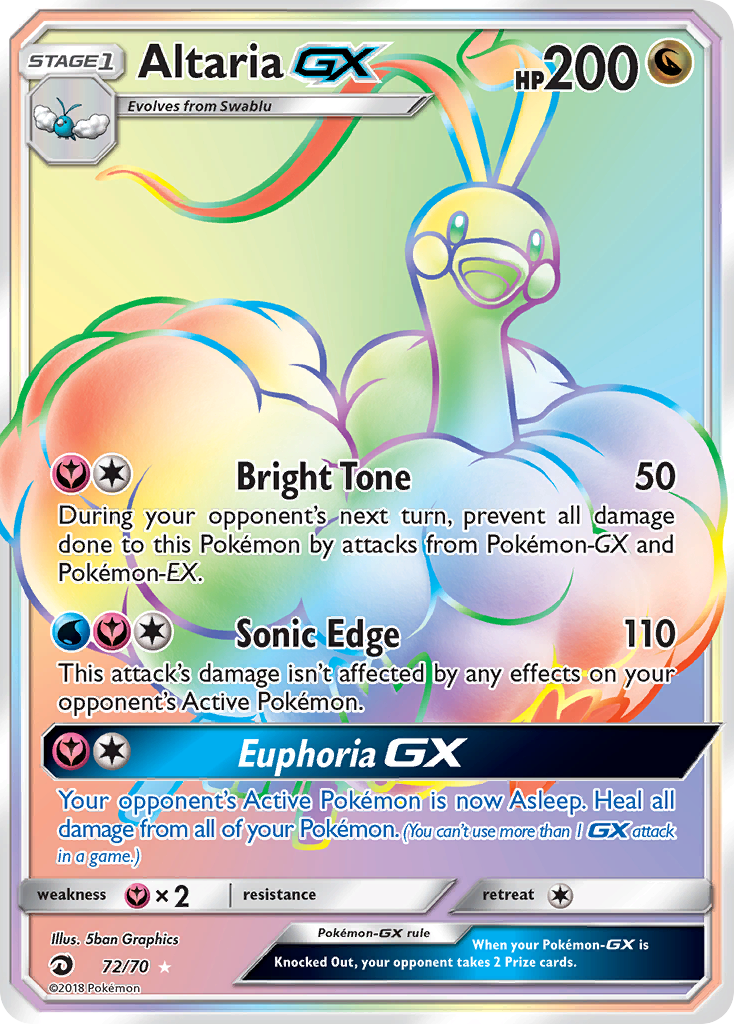 Altaria GX (72/70) [Sun & Moon: Dragon Majesty] | Nerdhalla Games