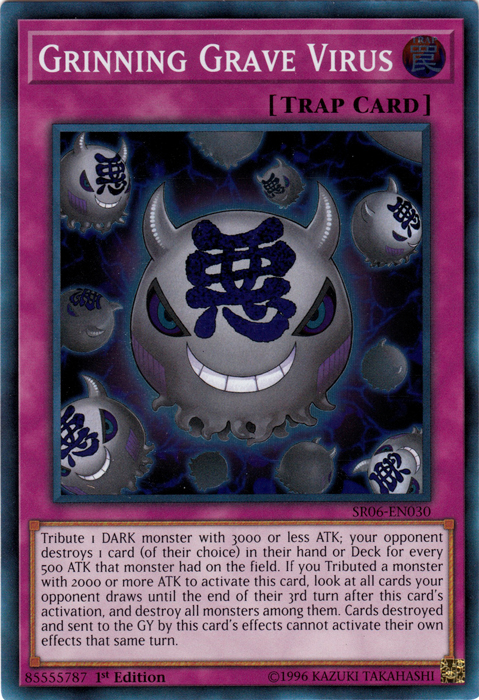 Grinning Grave Virus [SR06-EN030] Super Rare | Nerdhalla Games