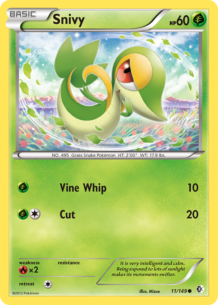 Snivy (11/149) [Black & White: Boundaries Crossed] | Nerdhalla Games