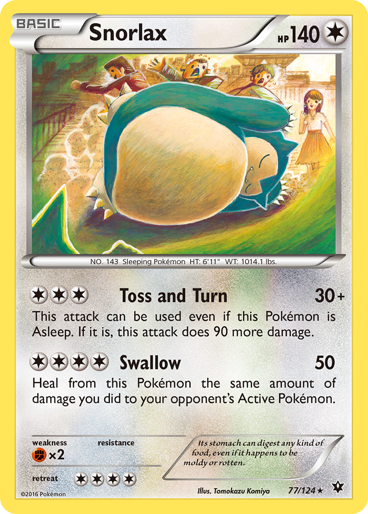 Snorlax (77/124) [XY: Fates Collide] | Nerdhalla Games