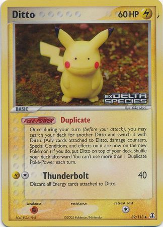 Ditto (39/113) (Stamped) [EX: Delta Species] | Nerdhalla Games