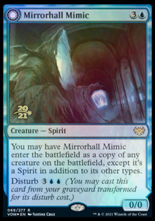 Mirrorhall Mimic // Ghastly Mimicry [Innistrad: Crimson Vow Prerelease Promos] | Nerdhalla Games