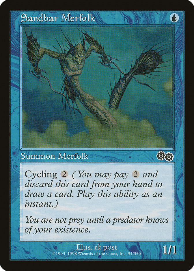 Sandbar Merfolk [Urza's Saga] | Nerdhalla Games