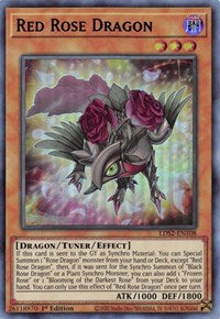 Red Rose Dragon (Blue) [LDS2-EN108] Ultra Rare | Nerdhalla Games