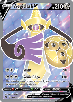 Aegislash V (177/185) [Sword & Shield: Vivid Voltage] | Nerdhalla Games