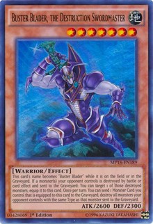 Buster Blader, the Destruction Swordmaster [MP16-EN189] Ultra Rare | Nerdhalla Games