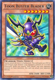 Toon Buster Blader [MP16-EN205] Rare | Nerdhalla Games