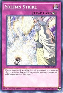 Solemn Strike [MP16-EN231] Secret Rare | Nerdhalla Games