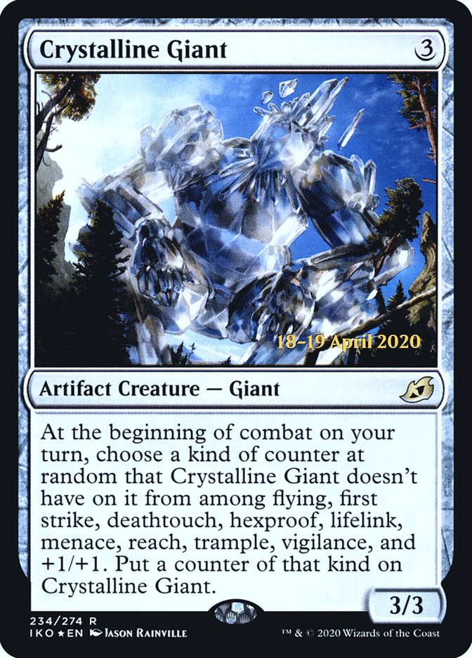 Crystalline Giant  [Ikoria: Lair of Behemoths Prerelease Promos] | Nerdhalla Games