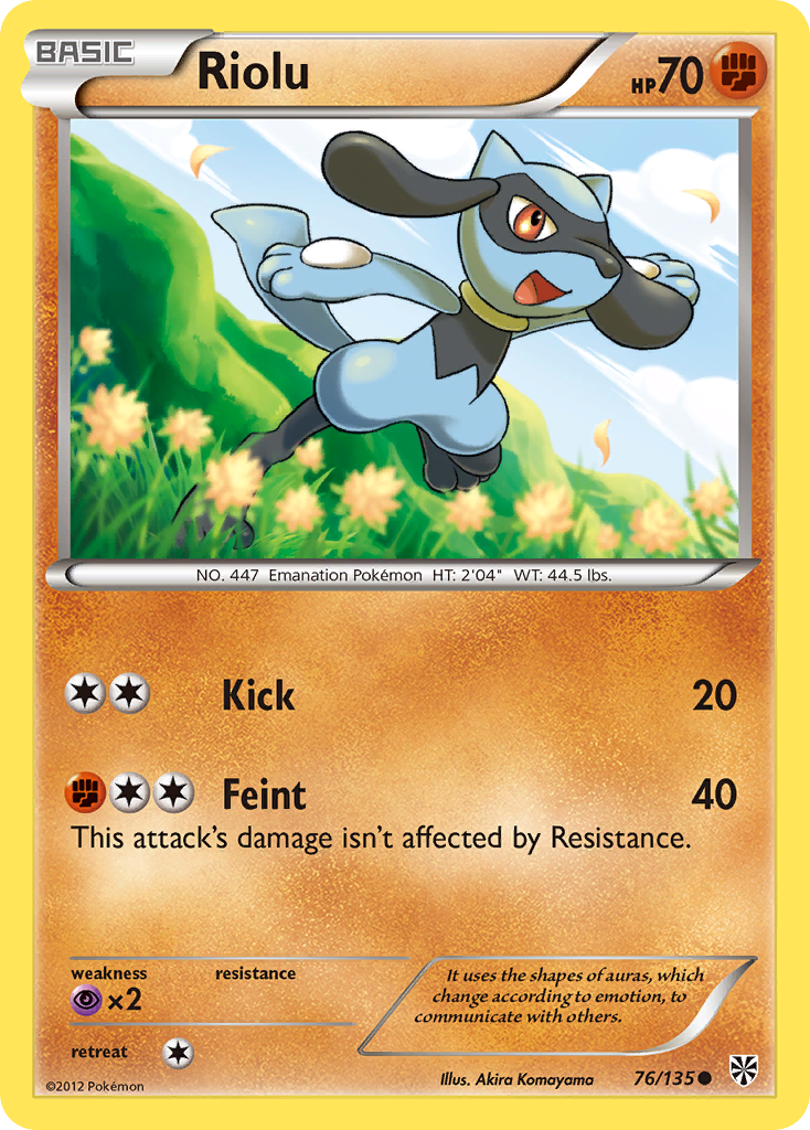 Riolu (76/135) [Black & White: Plasma Storm] | Nerdhalla Games