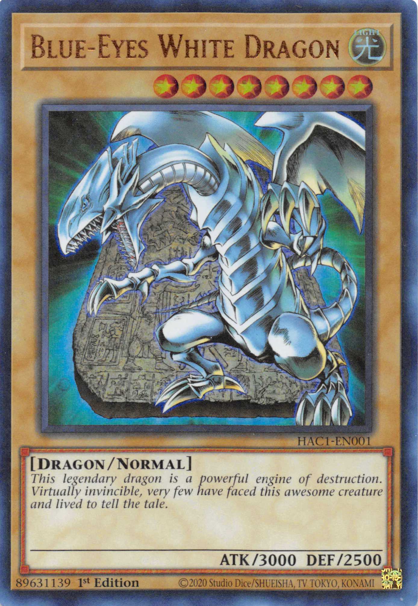 Blue-Eyes White Dragon (Duel Terminal) [HAC1-EN001] Parallel Rare | Nerdhalla Games